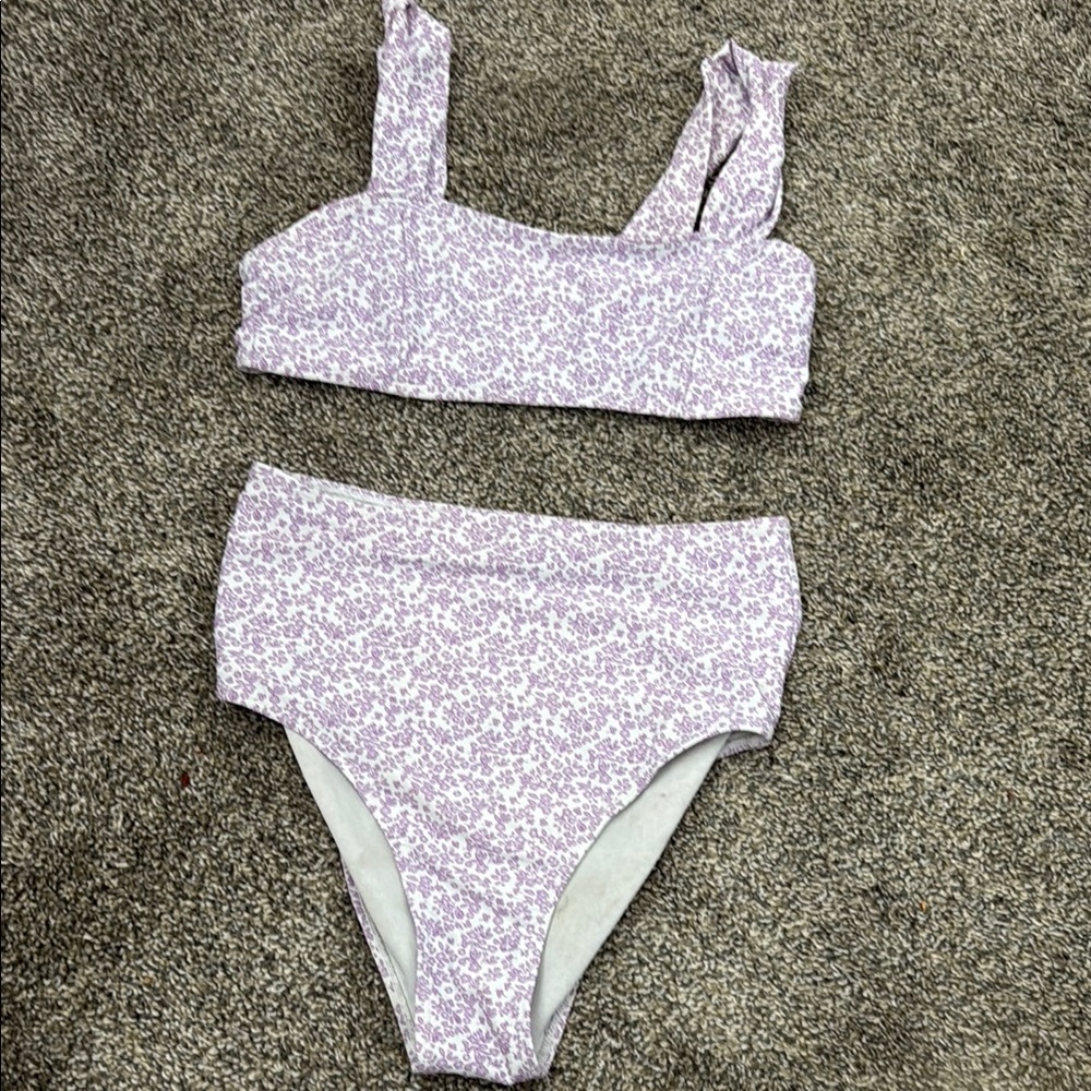 Floral Purple Bikini Set